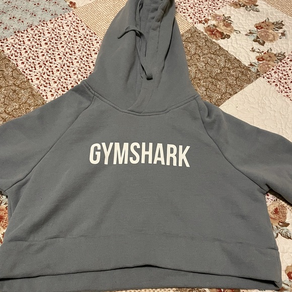Gymshark cropped hoodie Turquoise - Picture 3 of 6